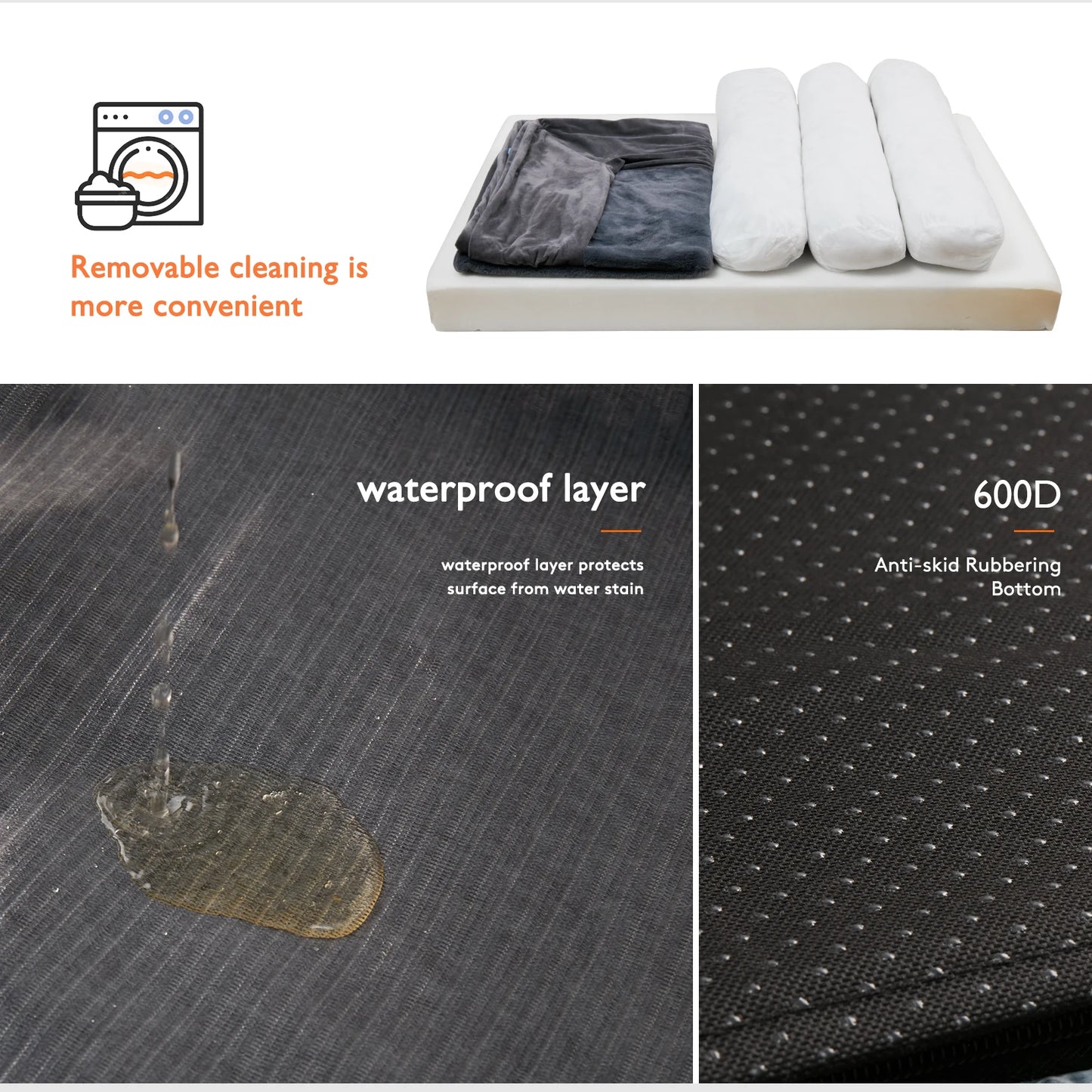 Orthopedic Top Bolster Waterproof Bed