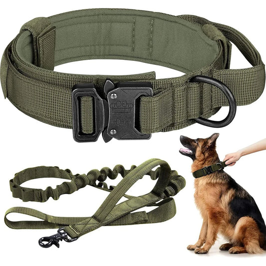 Heavy-duty Tactical Collar & Leash Set